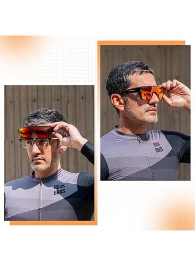 ROCKBROS Polarized Fit Over Glasses Sunglasses 100% UV400 Protection for Men Women,Wrap Around Sunglasses for Driving Cycling - Image 3